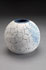 Spherical vase [SV 1-8] 15 cm H, stoneware vase, pale blue dry glaze. $135